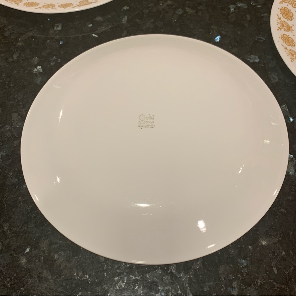 Vintage Corelle By Corning Butterfly Gold 10” Dinner Plates Set Of 5 - Picture 5 of 8